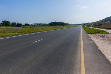 Road Highway Empty Landscape