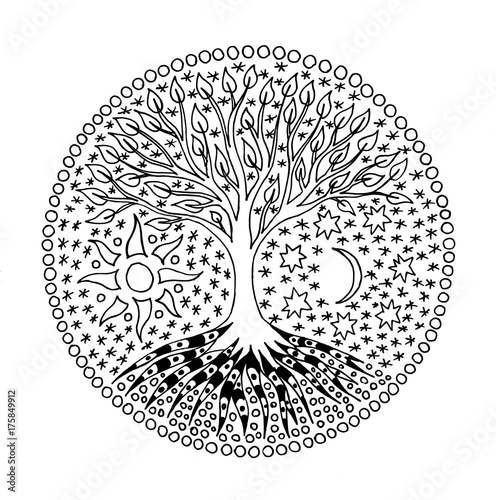 Download "Tree of Life. Mandala. Symbolical picture" Stock photo ...