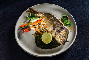 roasted fish