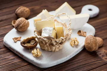 walnut with brie cheese