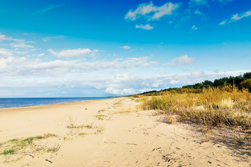 baltic sea beach in Latvia