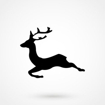 Vector - Running Deer Silhouette icon