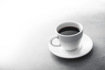 cup with black coffee