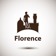 Florence silhouette icon