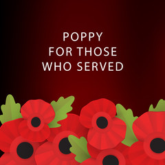 The remembrance poppy