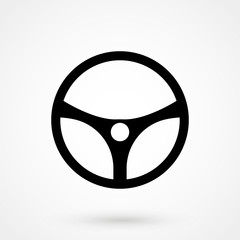 Car wheel vector icon