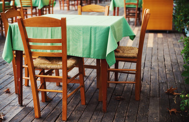 Wooden Chairs and Tables