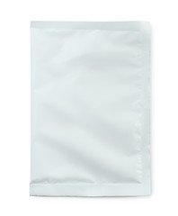 Top view of blank food sachet