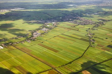 Fototapeta na wymiar Fields of The Netherlands from above