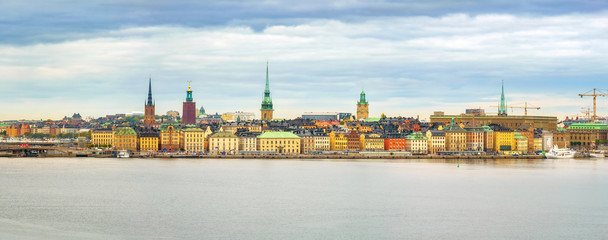 Panorama of the Old Town (Gamla Stan) in Stockholm, Sweden