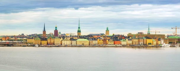 Poster Panorama of the Old Town (Gamla Stan) in Stockholm, Sweden © sborisov