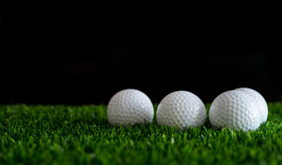 golf ball on green grass