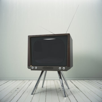 Interior with obsolete TV