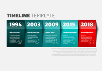 Vector timeline template
