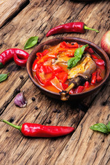 lecso dish of Hungarian cuisine