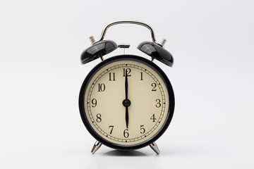 alarm clock, six o'clock

