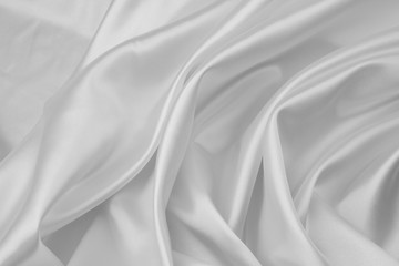 Obraz premium White silk fabric
