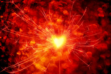 Bengali fire. Festive firework salute burst. Festive new year background.