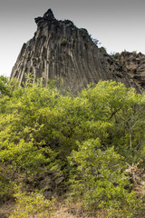 Rock formation basalt columns Symphony of the Stones near Garni