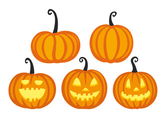 Cute halloween pumpkins.