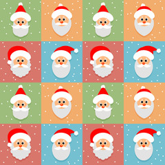 Seamless pattern. Christmas funny background.