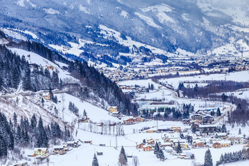 View of the austrian spa and ski resort Bad Gasteinl, Austria
