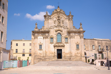 Fototapeta na wymiar Church of Saint Francis of Assisi in Matera