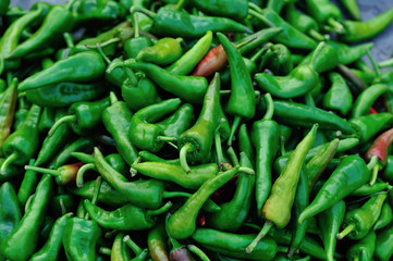 fresh pepper selling at agriculture market