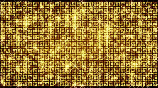 Yellow light wall shining. Disco party and nightclub concept. Computer generated seamless loop absrtact background 4k UHD (3840x2160)
