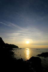 Sunset of Hokkaido Shakotan