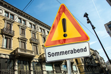 Schild 220 - Sommerabend