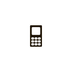 old mobile phone icon. flat design