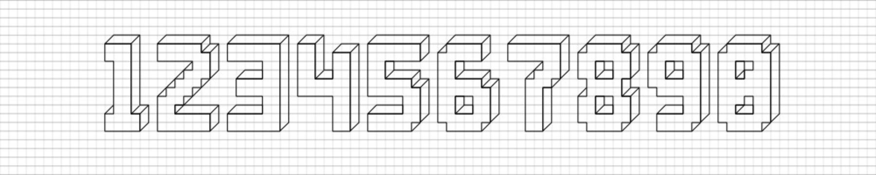 karo blick zahlen 3d I