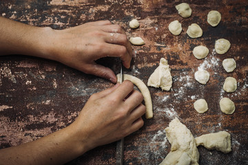 Home made Orecchiette pasta
