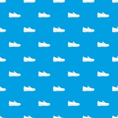 Fototapeta premium Shoes pattern seamless blue
