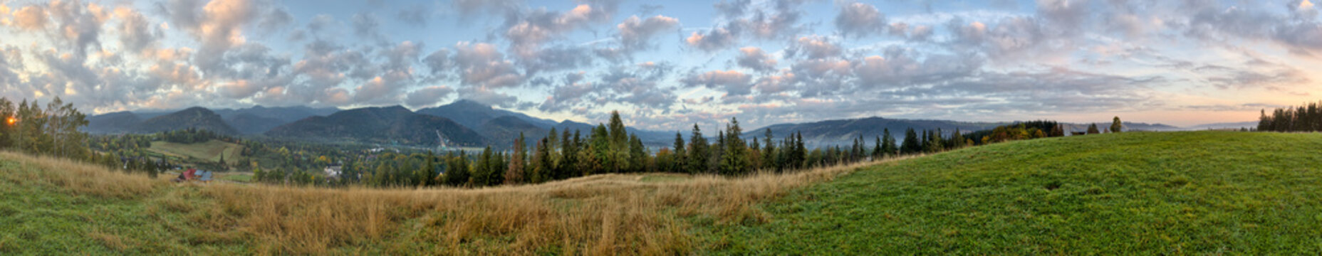 Tatra Mountains - Panorama with view on Giewont