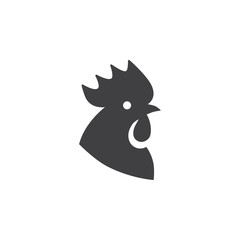 Black cock head icon