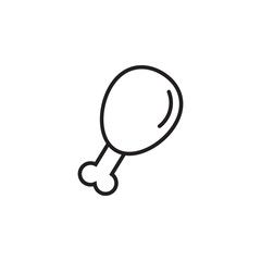 Line Fried chicken icon