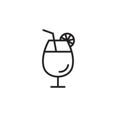 Cocktail vector icon