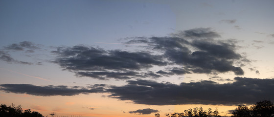 Obraz na płótnie Canvas sunset from roof