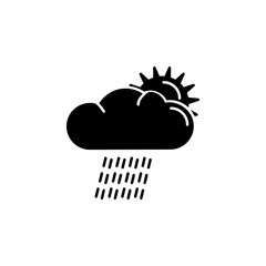 The sun with downpour icon