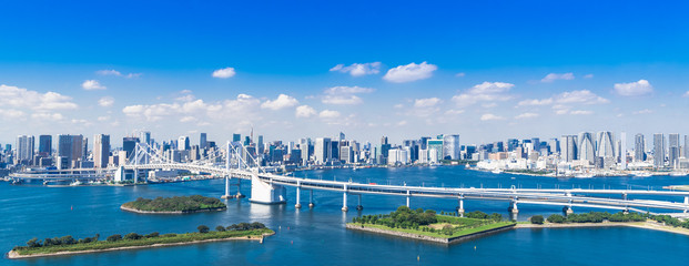 Panorama du front de mer de Tokyo