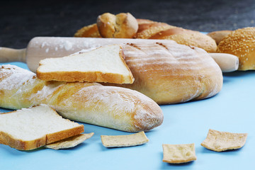still life from a variety of baked goods