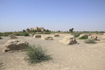 シューシュ遺跡のアパダーナ・パレスとシューシュパレス
