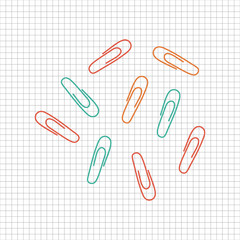 Vector of stationery doodle style