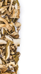 Dried Porcinis isolated on white
