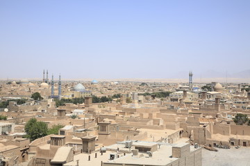 Obraz premium アミール・チャグマグから見たヤズド街並み