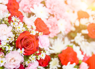 Obraz na płótnie Canvas Red roses bouquet