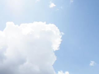 cloud on clear sky - image for artwork - Bright tone