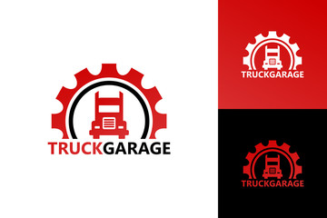 Truck Garage Logo Template Design